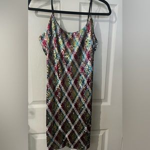 STUNNING 100% SEQUIN DRESS (multicolor & reversible)